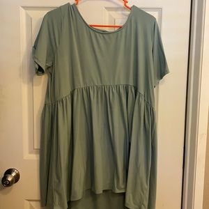 Sage babydoll top from Chic Soul